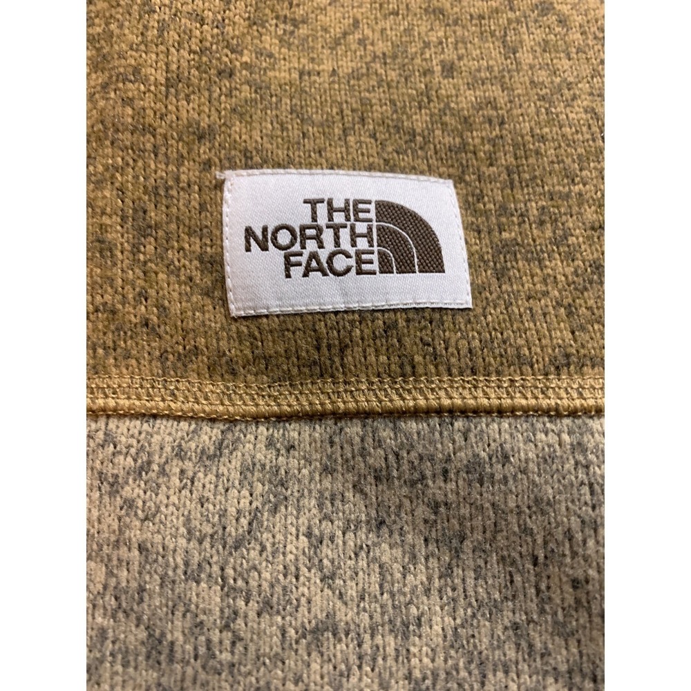 The North Face Gordon Lyons 1/4 Zip Fleece Pullover Brown Tan Mens Medium - Picture 5 of 7